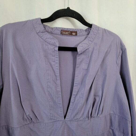 Old Navy Maternity Blouse XL long sleeve pullover smock relaxed stretchy comfy - Picture 5 of 11
